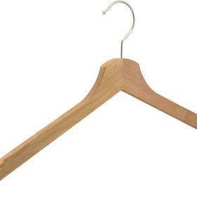 NYN Ahşap Naturel Renk 8 Adet Elbise Askısı