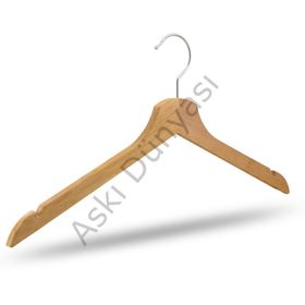 NYN Ahşap Naturel Renk 90 Adet Elbise Askısı