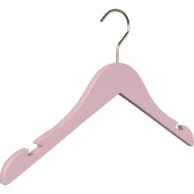 Nyn Pembe Ahşap 6 Adet Bebek Elbise Askısı