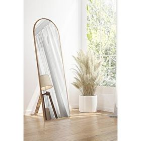 Nysamo 150 cm Ceviz Ayaklı Kubbe Duvar Aynası