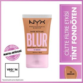 NYX Blur Tint Ciltte Filtre Etkili Fondöten - 10 Medium