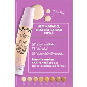 Nyx Professional Makeup Bare With Me 01 Fair Kapatıcı Serum