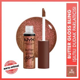Nyx Professional Makeup Butter Gloss Bling 08 Bling Hustla Işıltılı Dudak Parlatıcısı