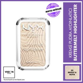 Nyx Professional Makeup Buttermelt 05 Bright and Butta Highlighter Kremsi Pudra Aydınlatıcı