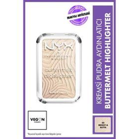 Nyx Professional Makeup Buttermelt 05 Bright and Butta Highlighter Kremsi Pudra Aydınlatıcı