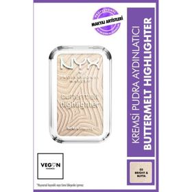 Nyx Professional Makeup Buttermelt 05 Bright and Butta Highlighter Kremsi Pudra Aydınlatıcı