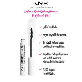 Nyx Professional Makeup Control Freak Clear Kaş Sabitleme Jeli