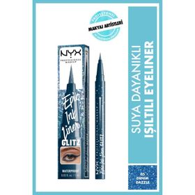 Nyx Professional Makeup Epic Ink Liner Denim Dazzle Glitz Eyeliner