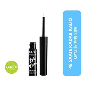 Nyx Professional Makeup Epic Wear Metallic Liquid Liner Silver Metal Eyeliner