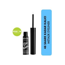 Nyx Professional Makeup Epic Wear Metallic Liquid Liner Silver Metal Eyeliner