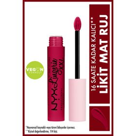 Nyx Professional Makeup Lip Lingerie XXL Liquid Lipstick Stamina Likit Ruj