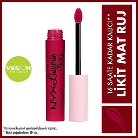 Nyx Professional Makeup Lip Lingerie XXL Liquid Lipstick Stamina Likit Ruj