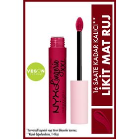 Nyx Professional Makeup Lip Lingerie XXL Liquid Lipstick Stamina Likit Ruj