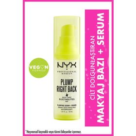 Nyx Professional Makeup Plump Right Back Makyaj Bazı+Serum