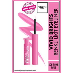 Nyx Professional Makeup Vivid Brights Don't Pink Twice Likit Eyeliner