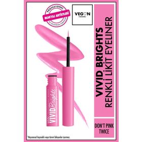 Nyx Professional Makeup Vivid Brights Don't Pink Twice Likit Eyeliner