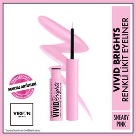Nyx Professional Makeup Vivid Brights Sneaky Pink Likit Eyeliner
