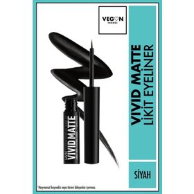 Nyx Professional Makeup Vivid Matte Siyah Likit Eyeliner
