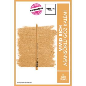 Nyx Professional Makeup Vivid Rich 01 Amber Stunner Asansörlü Göz Kalemi