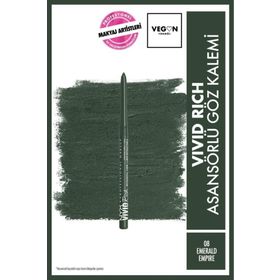 Nyx Professional Makeup Vivid Rich 08 Emerald Empire Asansörlü Göz Kalemi