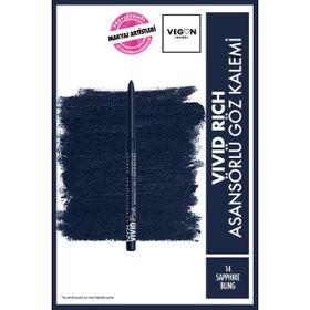 Nyx Professional Makeup Vivid Rich 14 Sapphire Bling Asansörlü Göz Kalemi