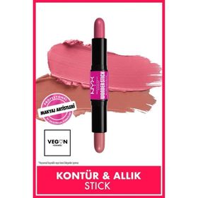 Nyx Professional Makeup Wonder Stick Çift Taraflı Peach and Baby Pink Krem Allık