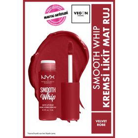 Nyx Smooth Whip Velvet Robe Likit Mat Ruj