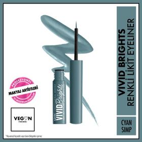 Nyx Vivid Brights Cyan Simp Likit Eyeliner