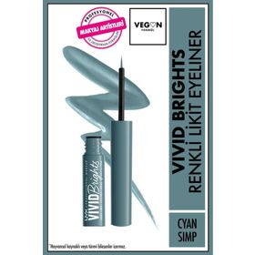 Nyx Vivid Brights Cyan Simp Likit Eyeliner