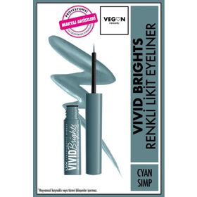 Nyx Vivid Brights Cyan Simp Likit Eyeliner