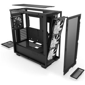 NZXT H Series H7 2023 Flow Edition Black Tempered Glass RGB USB 3.2 ATX Mid Tower Kasa