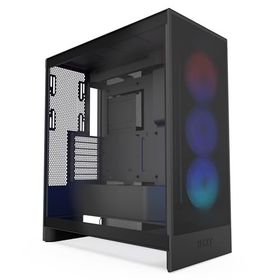 NZXT H7 Flow 2024 CM-H72FB-R1 RGB Fanlı Siyah E-ATX Gaming Bilgisayar Kasası