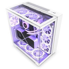 NZXT H9 Elite White Tempered Glass Rgb Usb 3.2 ATX Mid Tower Kasa