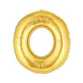 O Harf Altın Renk 100 cm Folyo Balon