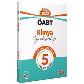 ÖABT 2023 Kimya Öğretmenliği Tamamı Çözümlü 5 Deneme Sınavı - Data Yayınları