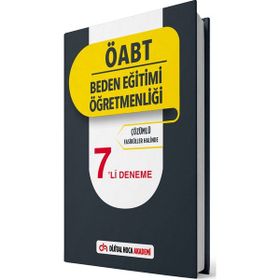 ÖABT Beden Eğitimi Öğretmenliği Çözümlü 7'li Deneme Dijital Hoca Akademi Yayınları