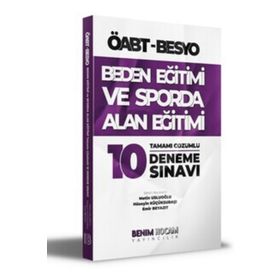 ÖABT Beden Eğitimi ve Sporda Alan Eğitimi Tamamı Çözümlü 10 Deneme - Benim Hocam Yayınları