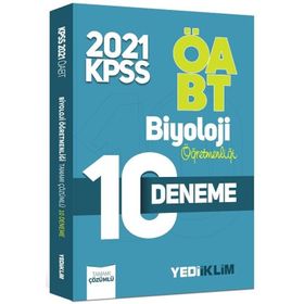 ÖABT Biyoloji Öğretmenliği Tamamı Çözümlü 10 Deneme 2021-Yediiklim Yayınları