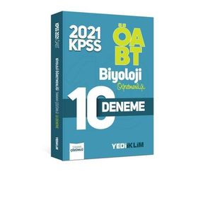 ÖABT Biyoloji Öğretmenliği Tamamı Çözümlü 10 Deneme 2021-Yediiklim Yayınları
