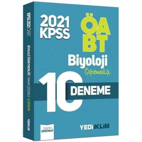 ÖABT Biyoloji Öğretmenliği Tamamı Çözümlü 10 Deneme 2021-Yediiklim Yayınları