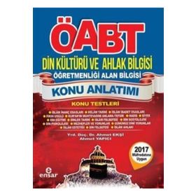ÖABT Din Kültürü ve Ahlak Bilgisi Öğretmenliği Alan Bilgisi Konu Anlatımı - Ahmet Yapıcı Ahmet Ekşi