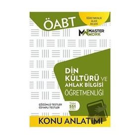 ÖABT Din Kültürü ve Ahlak Bilgisi Öğretmenliği Konu Anlatımı Kitabı MasterWork Yayınları