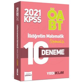 ÖABT İlköğretim Matematik Öğretmenliği 10 Deneme - Yediiklim Yayınları