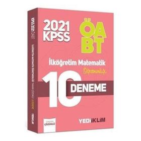 ÖABT İlköğretim Matematik Öğretmenliği 10 Deneme - Yediiklim Yayınları
