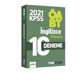 ÖABT İngilizce Öğretmenliği 10 Deneme - Yediiklim Yayınları
