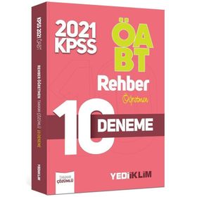 ÖABT Rehber Öğretmenliği Tamamı Çözümlü 10 Deneme 2021-Yediiklim Yayınları