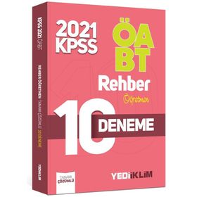 ÖABT Rehber Öğretmenliği Tamamı Çözümlü 10 Deneme 2021-Yediiklim Yayınları