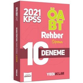 ÖABT Rehber Öğretmenliği Tamamı Çözümlü 10 Deneme 2021-Yediiklim Yayınları