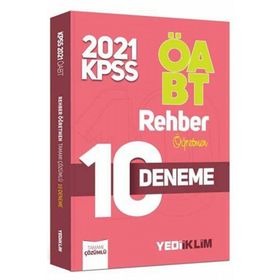 ÖABT Rehber Öğretmenliği Tamamı Çözümlü 10 Deneme 2021-Yediiklim Yayınları