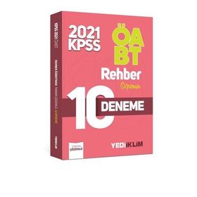 ÖABT Rehber Öğretmenliği Tamamı Çözümlü 10 Deneme 2021-Yediiklim Yayınları